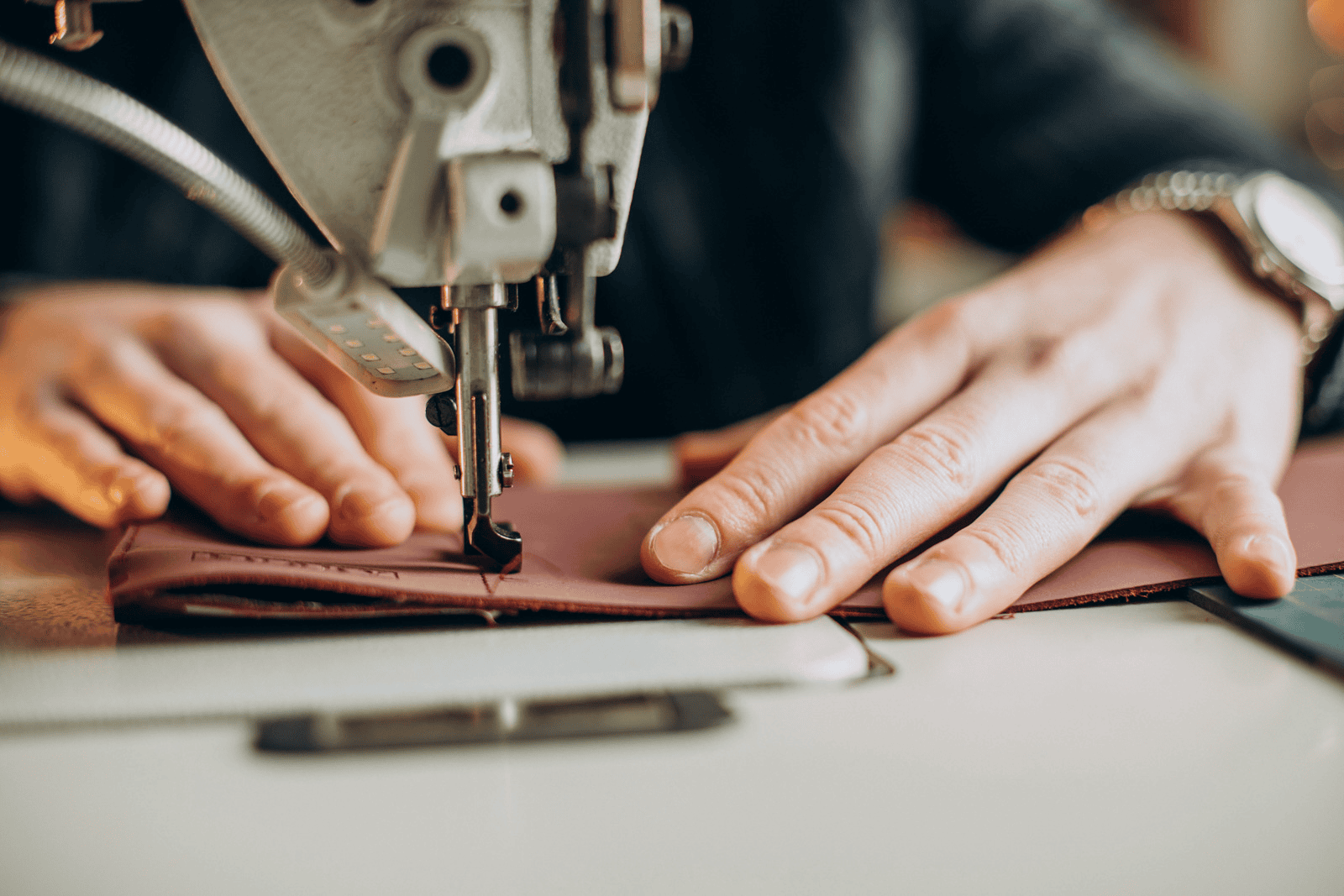 Craftsperson working on a Stradale interior